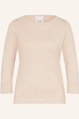 Allude Sweter Z Rękawem 3/4 beige
