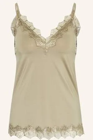 Rosemunde Top Billie Z Koronkowym Obszyciem beige