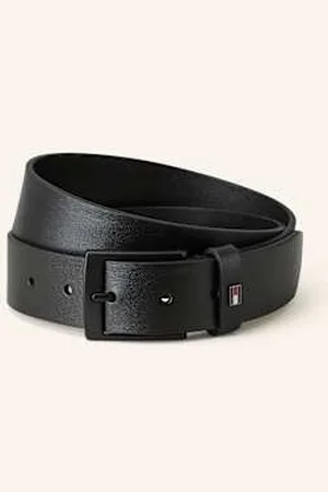 Tommy Hilfiger Pasek Skórzany Adan schwarz