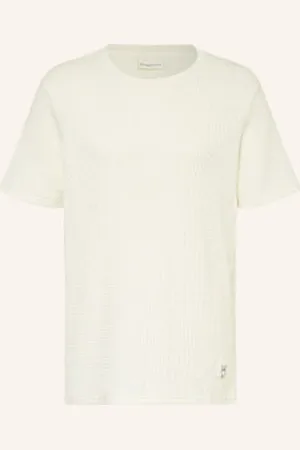 Knowledge Cotton Apparal T-Shirt weiss