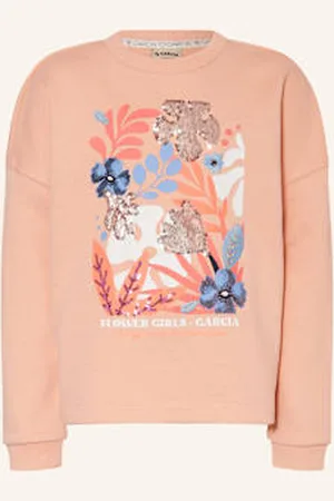 Garcia Bluza Nierozpinana Z Cekinami orange