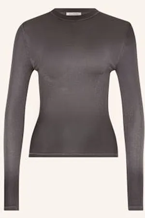 Acne Studios Koszulka Z Długim Rękawem schwarz