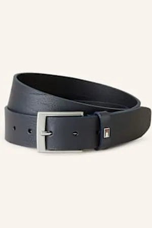 Tommy Hilfiger Pasek Skórzany Adan blau