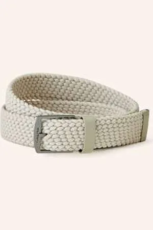 Calvin Klein Pasek Pleciony beige