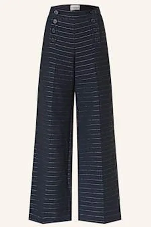 Claudie Pierlot Spodnie Marlena Z Cekinami blau