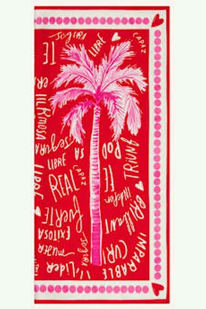 DARLING HARBOUR Chusta Jedwabna pink