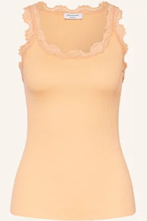 Rosemunde Top Z Jedwabiu Babette Z Koronką orange