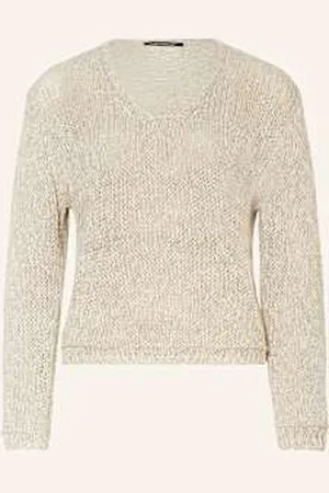 Luisa Cerano Sweter Z Dodatkiem Lnu beige