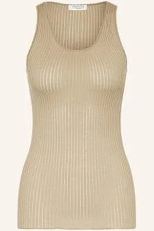 Rosemunde Dzianinowy Top Z Jedwabiu beige
