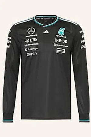 adidas Koszulka Z Długim Rękawem Mercedes - Amg Petronas Formula One Team Driver schwarz