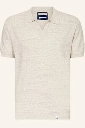 Colours & Sons Koszulka Polo Z Dzianiny beige