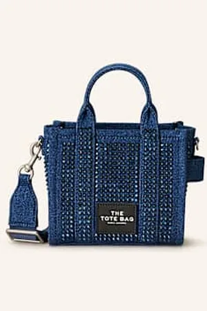 Marc Jacobs Torba Na Ramię Tote Bag Crystal Z Ozdobnymi Kamykami blau