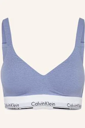 Calvin Klein Biustonosz Push-Up Icon Cotton Modal blau