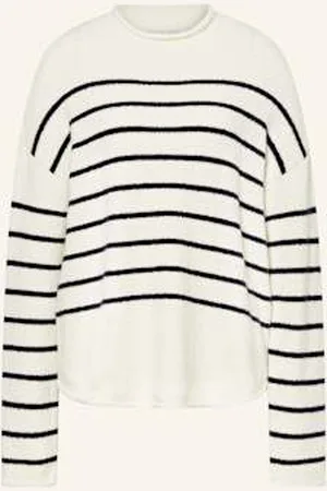 SOSUE Sweter Z Bouclé weiss