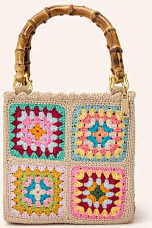 La Milanesa Torba Shopper Crochet Small beige