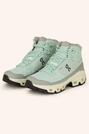 On Running Buty Turystyczne Cloudrock Mid Wp gruen