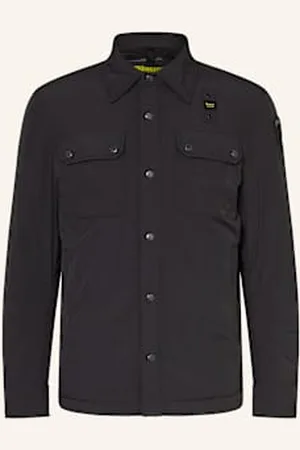 Blauer Overjacket Evans schwarz