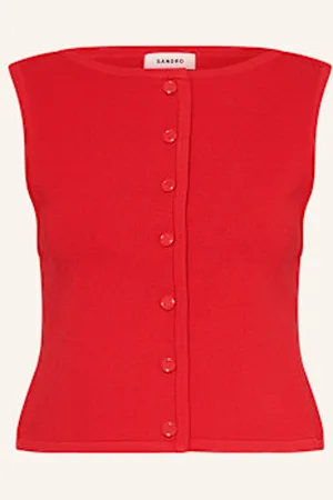 Sandro Top Z Dzianiny rot