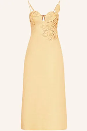 Farm Rio Sukienka Z Lnu beige