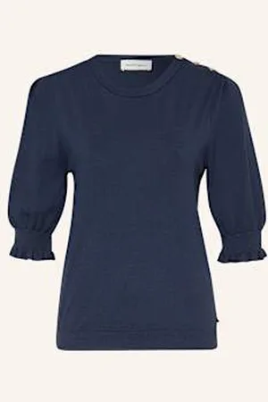 Fabienne Chapot Sweter Molly Z Rękawami 3/4 blau