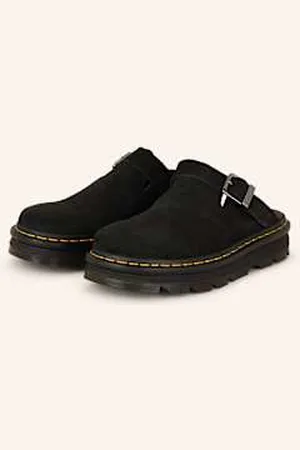 Dr. Martens Klapki Mules Na Platformie Zebzag schwarz