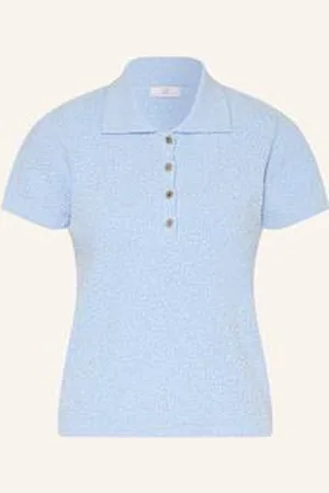 Riani Koszulka Polo Z Bouclé blau
