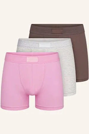 SKIMS Bokserki Cotton, 3 Szt. pink