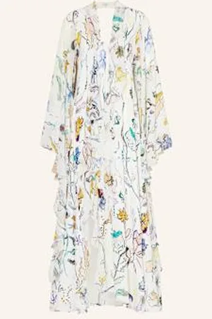 Dorothee Schumacher Sukienka Floral Twist Z Wolantami weiss