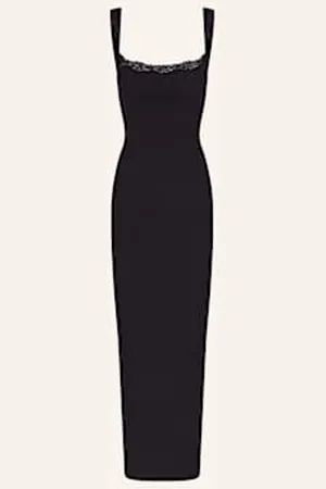 SKIMS Sukienka Rekreacyjna Soft Lounge Lace schwarz
