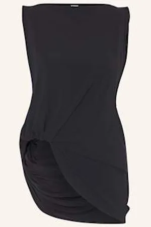 Jacquemus Bluzka Bez Rękawów Le Haut Peplo Top Z Wycięciem schwarz