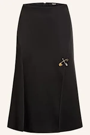 VERSACE Spódnica Satynowa schwarz