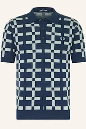 Fred Perry Koszulka Polo Z Dzianiny Regular Fit blau
