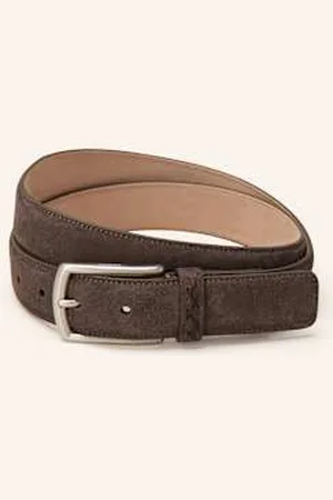 Ermenegildo Zegna Pasek Skórzany beige