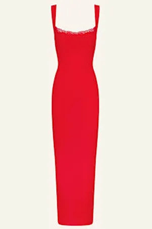 SKIMS Sukienka Rekreacyjna Soft Lounge Lace rot