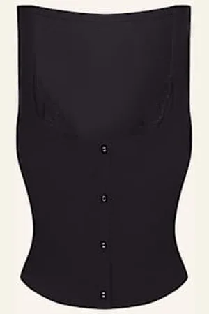 SKIMS Top Rekreacyjny Soft Lounge Lace schwarz