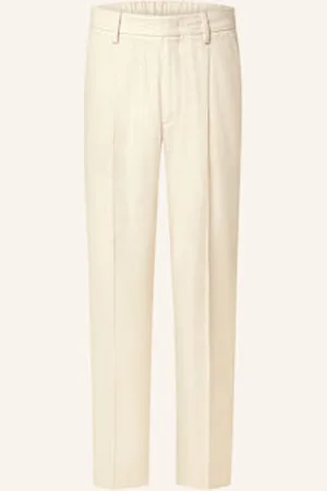 NN.07 Spodnie Kay 1808 Relaxed Fit Z Lnem weiss