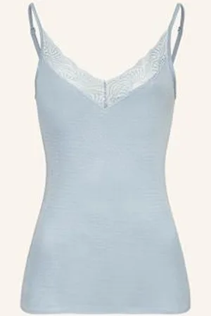 Hanro Top Cotton Delight blau