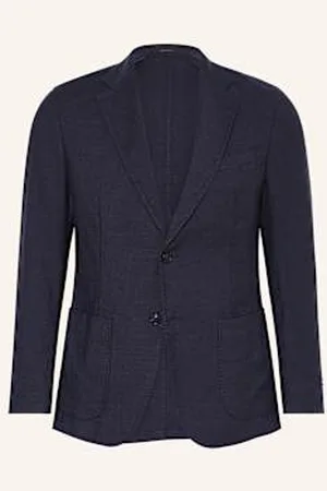 Windsor Marynarka Garniturowa Giro Extra Slim Fit Z Lnem blau