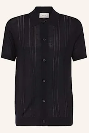 NN.07 Koszula Z Dzianiny Thor Regular Fit blau