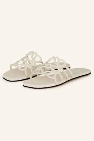 Loewe Klapki Petal Anagram weiss