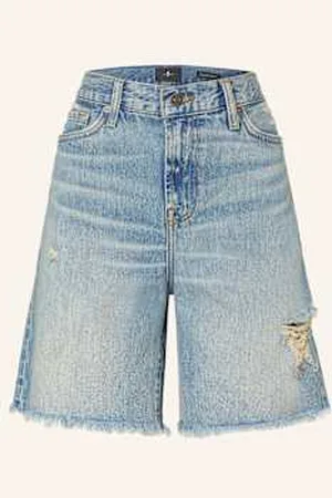 7 for all Mankind Szorty Jeansowe Lola blau