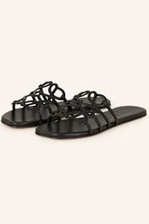 Loewe Klapki Petal Anagram schwarz