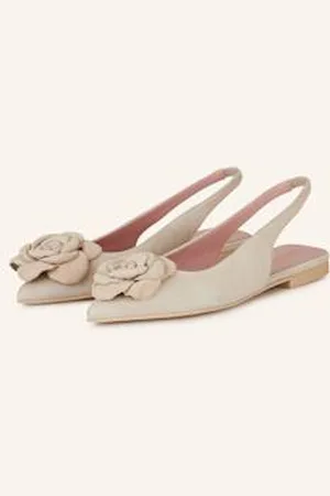 Pretty Ballerinas Baleriny Z Odkrytą Piętą Angelis beige