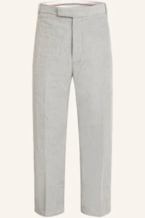 Thom Browne Spodnie Garniturowe Regular Fit Ze Sztruksu grau