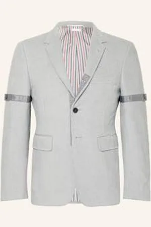 Thom Browne Marynarka Garniturowa Extra Slim Fit Ze Sztruksu grau