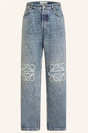 Loewe Jeansy Anagram Relaxed Fit blau