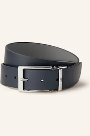 Tommy Hilfiger Pasek Skórzany Layton Dwustronny blau