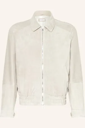Brunello Cucinelli Kurtka Skórzana beige