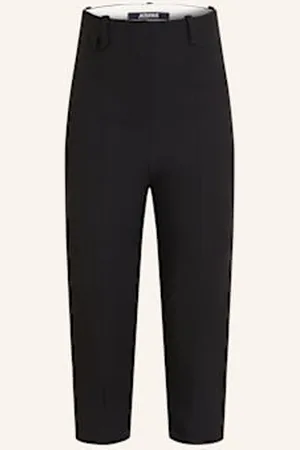 Jacquemus Spodnie 3/4 schwarz