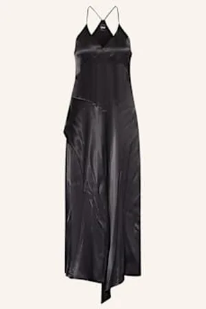HUGO BOSS Sukienka Koktajlowa Damarni Z Satyny schwarz